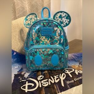 NWT Disney Parks Loungefly 2025 Mickey Mouse Icon Clear Mini Backpack ~ SOLD OUT
